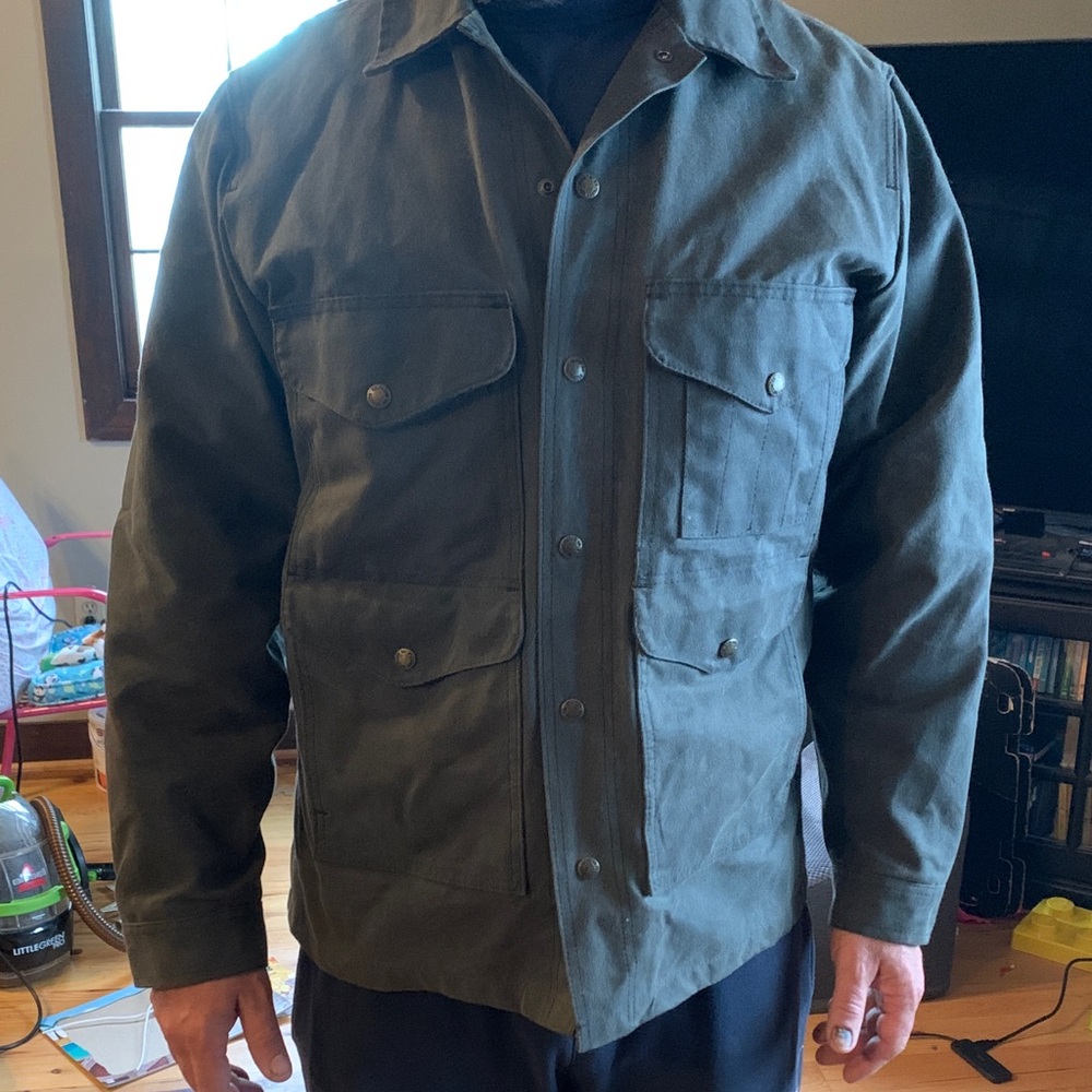 Men's Filson Lined Tin Cloth Cruiser Jacket